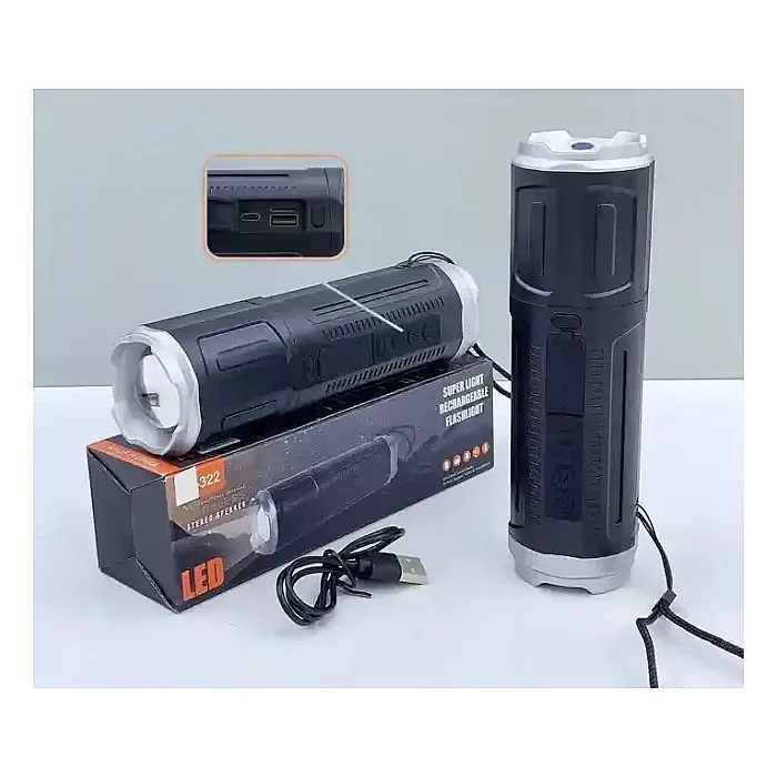 SY-322 Telescopic Zoomable Lamp Wireless BlueTooth Speaker,...